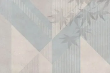 GIN2201IN - Azzurro | Carta da parati geometrica di design